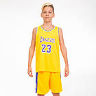 Форма баскетбольна підліткова NBA Lakers 0563 (баскетбольна форма): зріст 115-160 см, фото 3
