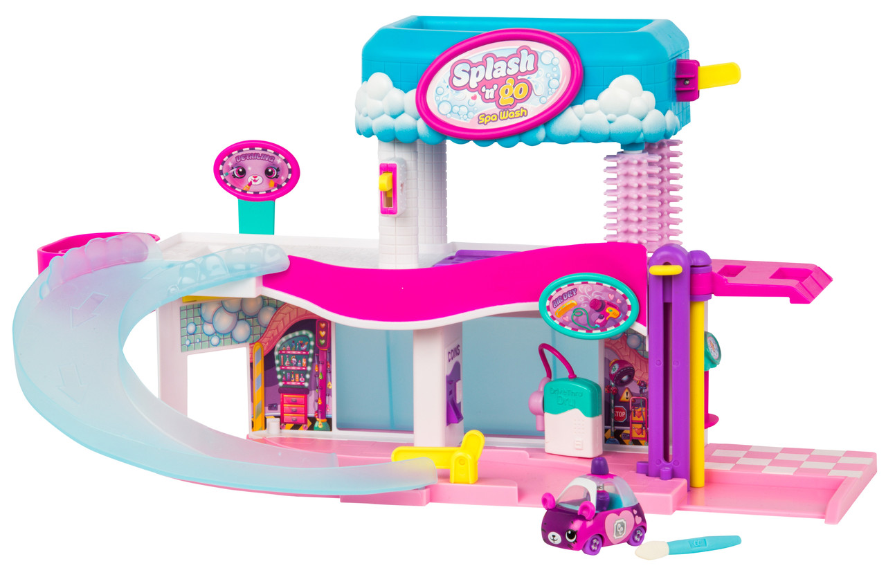 Ігровий набір SHOPKINS CUTIE CARS S3 серії "Міняємо колір" - чарівна автомийка 57102 Оригінал