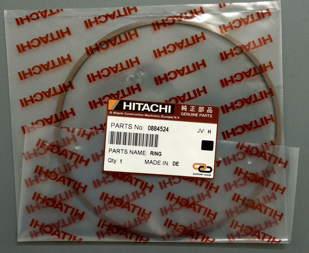 КІЛЬЦЕ ОПОРНЕ ПЕРЕДНЕГО, ЗАДНІГО МОСТА ЕКСКАВАТОРА HITACHI ZX160W, ZX180W, ZX210W 0884524