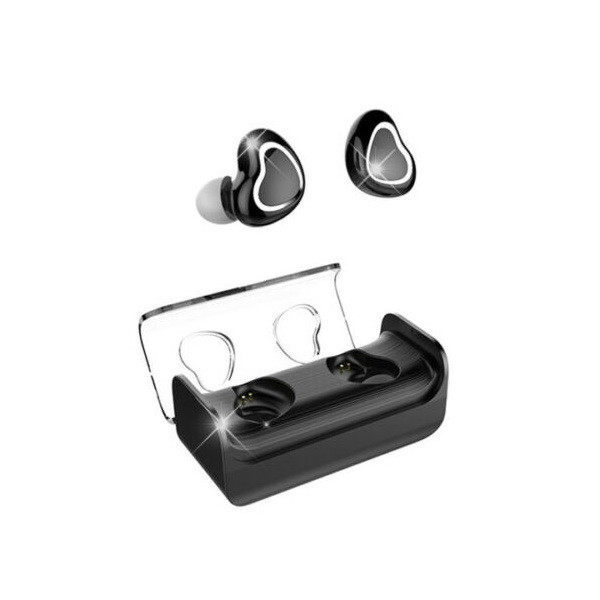 Бездротові навушники Bluetooth HBQ TWS-7 Сердечка Black (882360)