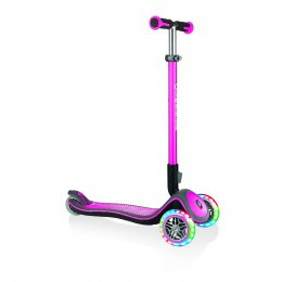 Самокат Globber Elite Prime 3 колеса з підсвіткою до 50 кг 3+ Рожевий (444-810)