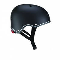 Защитный детский шлем Globber черный с фонариком 48-53см (XS/S) 505-120