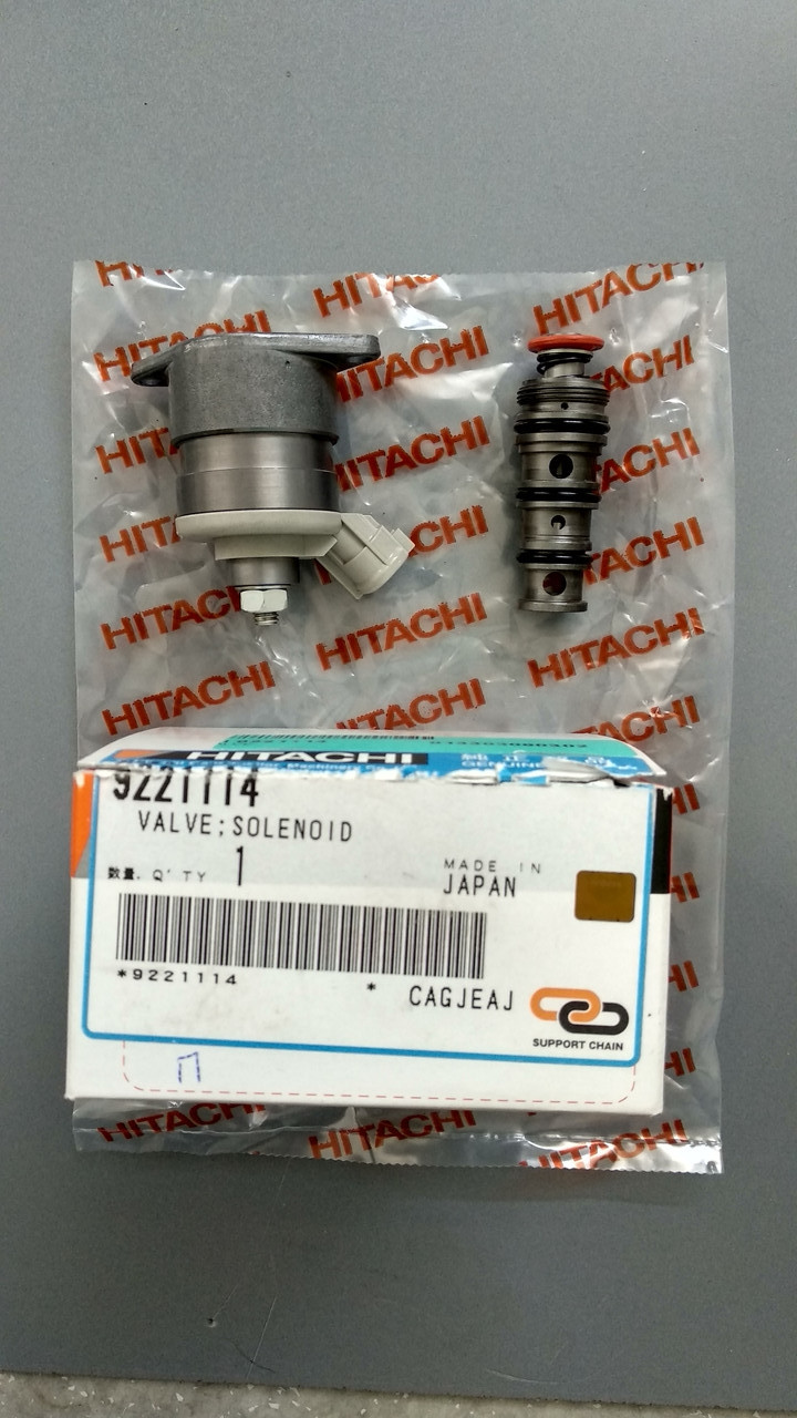 СТВОРЕНОДІ ЕКСКАВАТОРА HITACHI 9221114 VALVE SOLENOID, фото 1