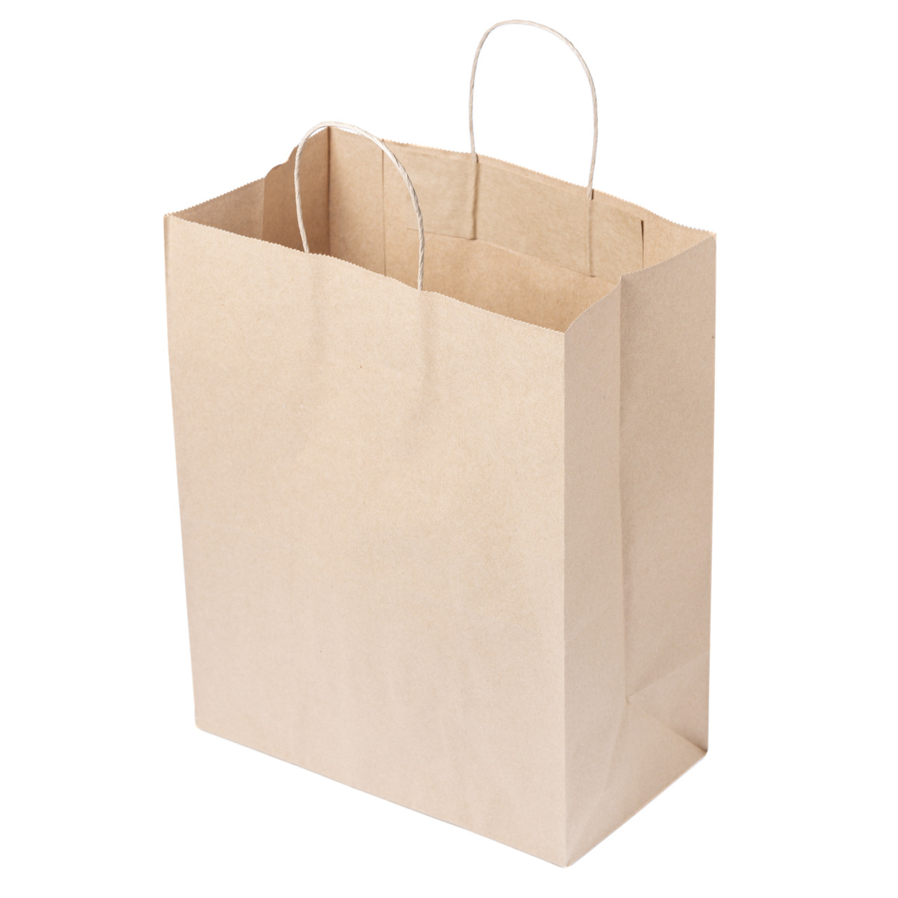 Крафт пакети з ручками 260*150*350 мм пакети паперові для магазина одягу, упаковка 600 шт, фото 1