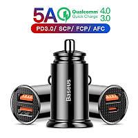 Автомобільний зарядний пристрій Baseus 30 W (Dual USB Type-A) 30 Вт QC3.0 BS-C16C1