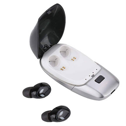 Бездротові сенсорні Bluetooth навушники Alitek E8 TWS Black case, фото 1