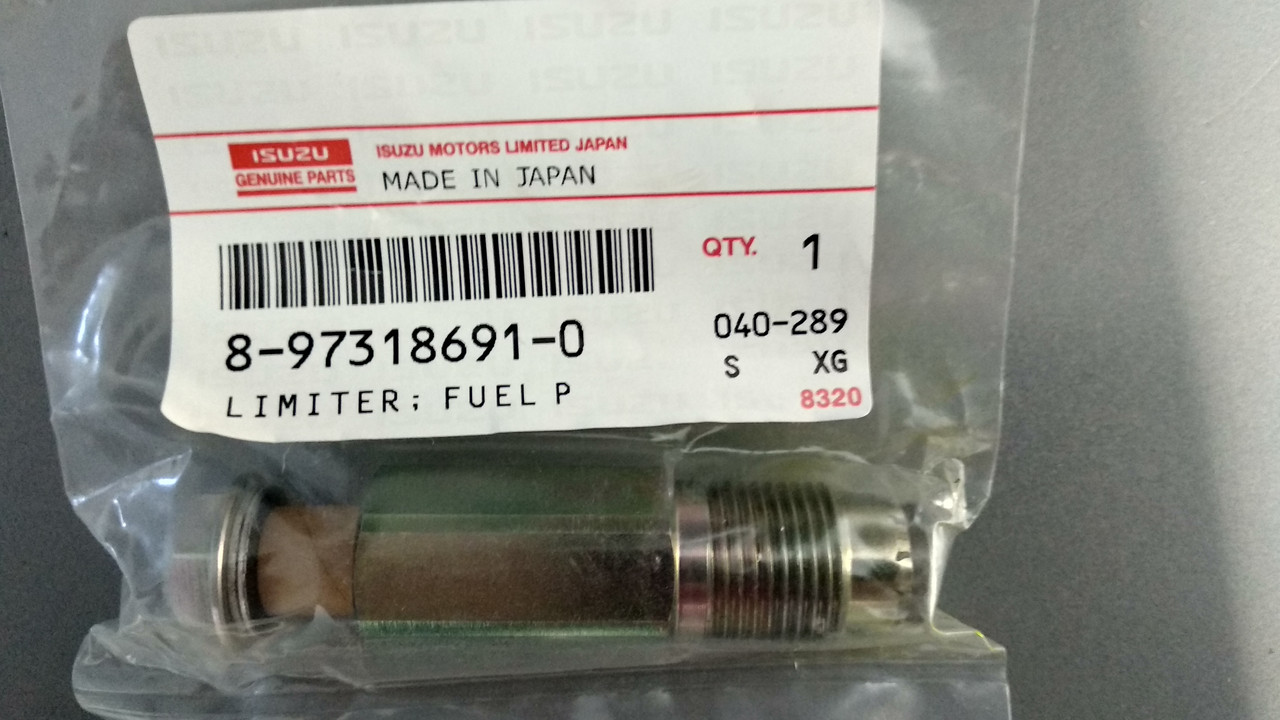 Клапан тиску паливної рейки Isuzu 4HK1 6HK1 6WF1 6WG18973186910 8980322830 8973813460 095420-0260, фото 1