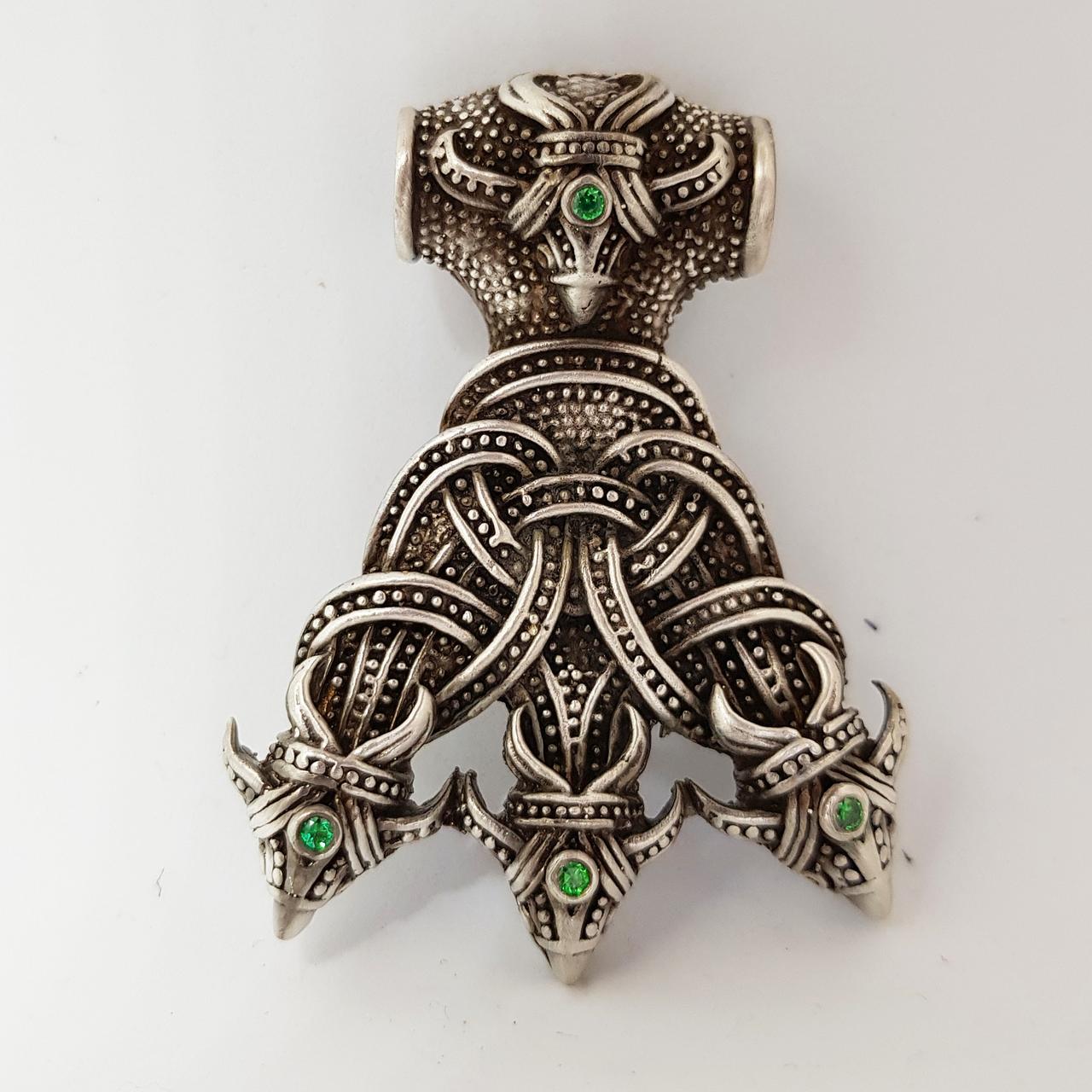 Молот Тора "Мельльонір" MIJOLLNIR Лапа Ворона кулон підвіс оберіг