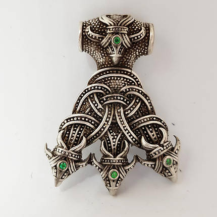 Молот Тора "Мельльонір" MIJOLLNIR Лапа Ворона кулон підвіс оберіг, фото 1