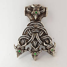 Молот Тора "Мельльонір" MIJOLLNIR Лапа Ворона кулон підвіс оберіг