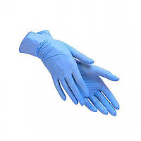 Перчатки медицинские нитриловые голубые "SafeTouch Slim Blue" Medicom 100шт/уп\ M