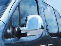 Хром накладки на зеркала Citroen Berlingo (Ситроен Берлинго) 2008-2012, ABS пластик
