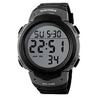 Чоловічі спортивні годинник Skmei 1068 чорні з сірим
