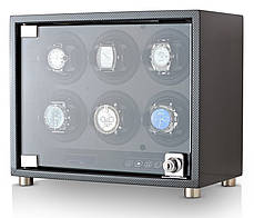 Шкатулка для підзаводу годинників, тайммувер для 6-и годинників Rothenschild RS-6160-6TBD, фото 2