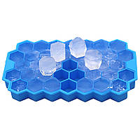 Силиконовая форма CUMENSS Соты Blue емкость для заморозки льда 2шт