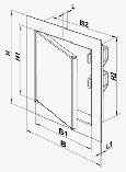 Ревізійна дверцята ДМ 150*200 Вентс метал, фото 3