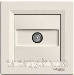 TV розетка прохідна кремова Asfora EPH3200323