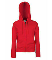 Женская премиум куртка-толстовка с капюшоном XS, 40 Красный