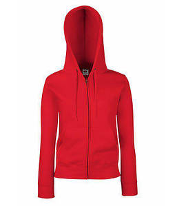 Жіноча преміум куртка-толстовка з капюшоном XS, 40 Червоний