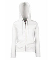 Женская премиум куртка-толстовка с капюшоном XS, 30 Белый