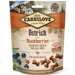Carnilove Dog Crunchy Snacks Ostrich with Blackberries Ласощі для собак страус, ожина, 200г