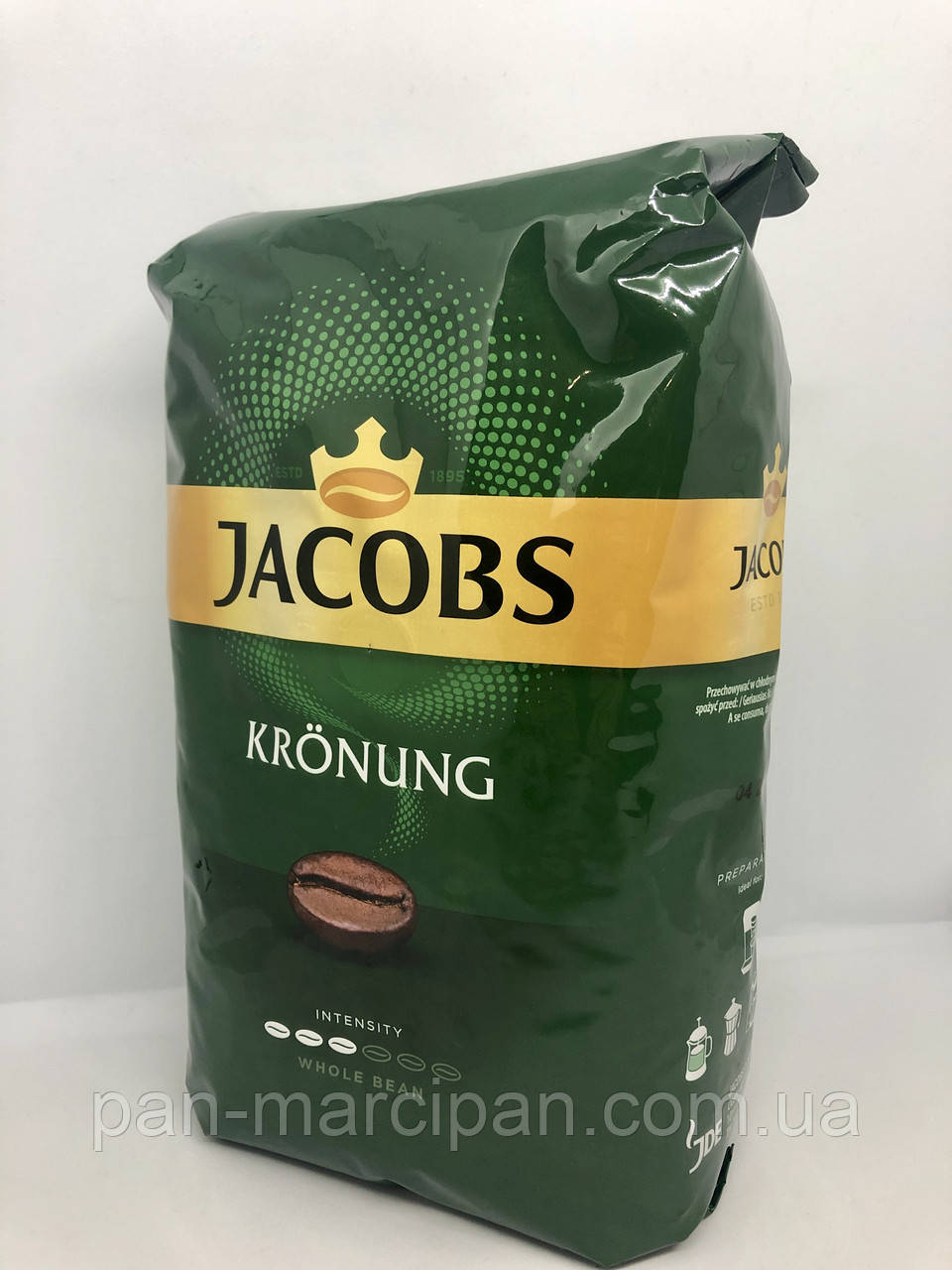 Кава зернова Jacobs Kroning 1 кг Німеччина - фото 1 - id-p1003226241