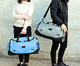 Спортивна Сумка дорожня для фітнесу, подорожей (чорна), фото 6