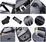 Спортивна Сумка дорожня для фітнесу, подорожей (чорна), фото 7