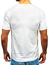 Чоловіча футболка Fila (Філа) біла (велика емблема) бавовна, фото 2