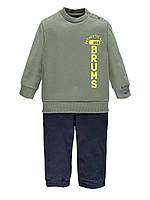 Спортивний костюм для хлопчика Brums 193BDEP003-676 оливковий з синім 86