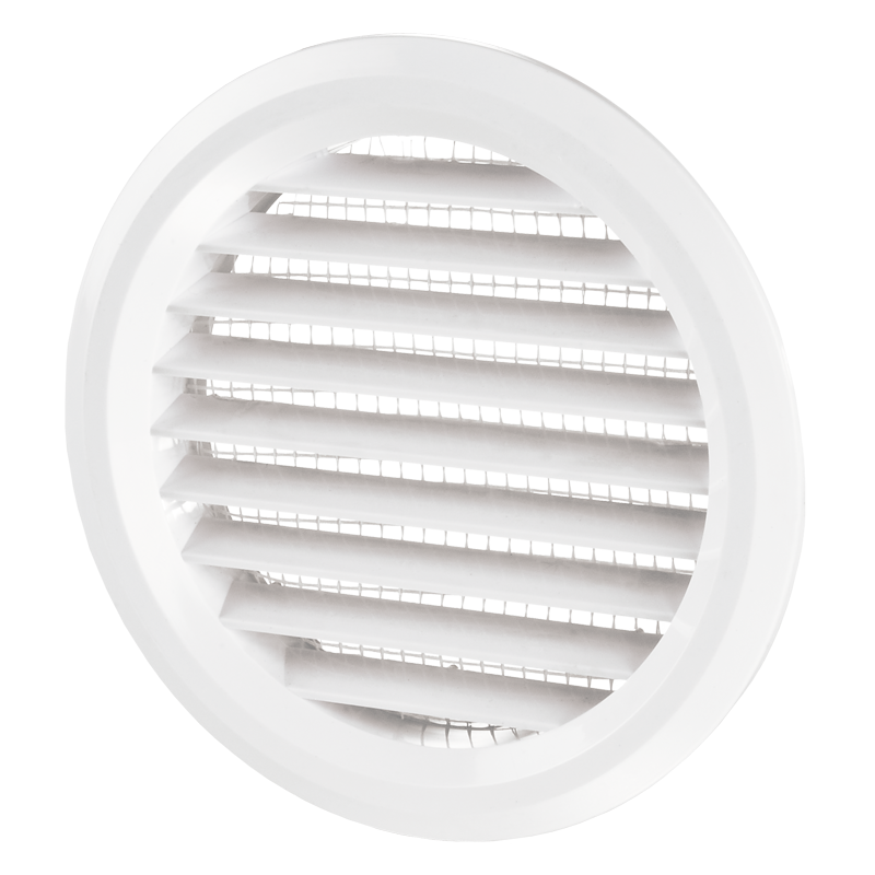 Приточно-витяжна решітка МВ 80 бв ABS, біла