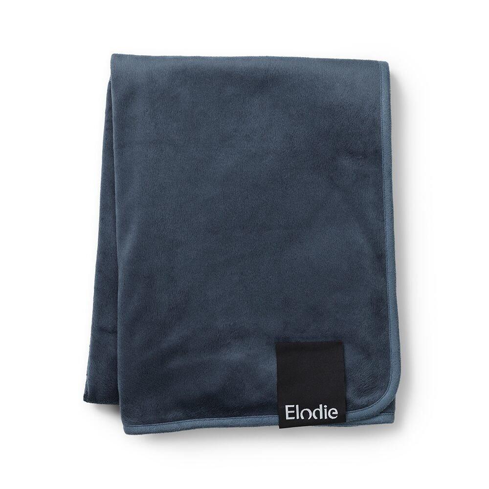 Elodie Details — Дитячий плед Pearl Velvet Blanket, колір Juniper Blue
