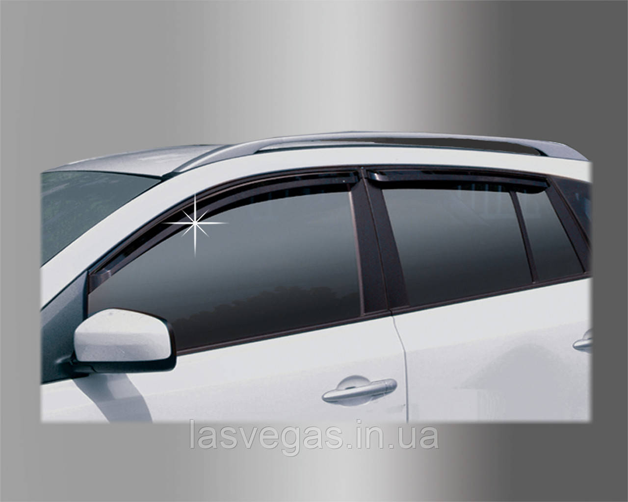 Вітровики, дефлектори вікон Renault Koleos 2008-2016 (AutoClover) A104, фото 1