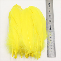 Перья гуся Декоративное перо Цвет Желтый 13-20см