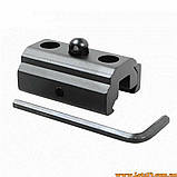 Адаптер для сошок кріплення на планку Пікатіні Вівера 20-21мм перехідник на сошки, фото 2