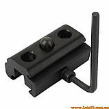 Адаптер для сошок кріплення на планку Пікатіні Вівера 20-21мм перехідник на сошки, фото 4