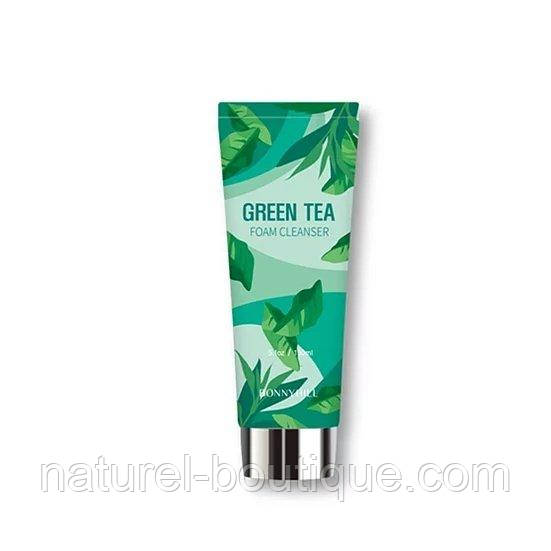 Очисна пінка Bonnyhill Flower Cleansing Foam Green Tea
з екстрактом зеленого чаю