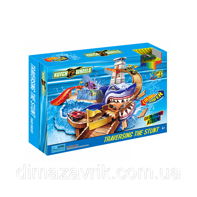 Ігровий набір «Охота на акулу» Серія "Зміни колір" Hot Wheels, фото 1
