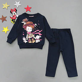 Утеплений костюм для дівчинки. 6-12 міс