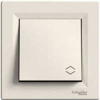 Вимикач 1-кл. прохідний крем Asfora EPH0400123