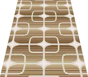 Доріжка сучасна SAFIR 0117 ширина 1,5 Білий з бежевим