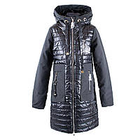 Пальто демисезонное для девочек Yinhe 140 черный 19-5