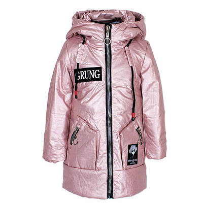 Пальто демісезонне для дівчаток "JXFS" 140 рожевий 9067
