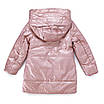 Пальто демісезонне для дівчаток "JXFS" 140 рожевий 9067, фото 2