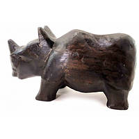 Носорог деревянный сувенир