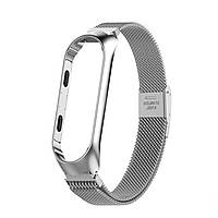 Ремешок для Xiaomi Mi Band 3 / 4 Metal Silver