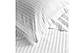 Простирадло полуторне "Біле в смужку" | 150х220 см Бязь, фото 3