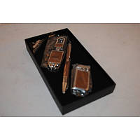 Чоловічий набір "$ ручка, брелок, запальничка