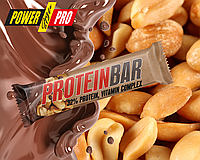 Батончик Power Pro  без цукру, Nuts Bar з Арахісом та Карамель, 70гр (2 * 35 гр)/20