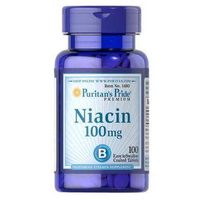 Вітамін В3, нікотинова кислота, Puritan's Pride Niacin 100 mg - 100 таб США, фото 2